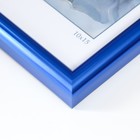 Фоторамка пластик "Радуга" 10х15 см, синий металлик - Фото 3