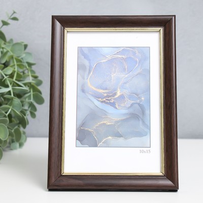 Фоторамка пластик "Офис 8" 10х15 см, венге