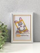 Фоторамка для фото 10×15 см Keep memories «Офис», пластик под серебро, (пластиковый экран) - Фото 5