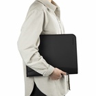 Папка на молнии А4, 2 отделения, Calligrata, 350×282×33 мм, пластик, 4 кармана, бизнес-класс, черная 9344983