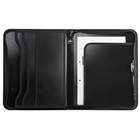 Папка на молнии А4, 2 отделения, Calligrata, 350×282×33 мм, пластик, 4 кармана, бизнес-класс, черная - Фото 6