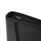 Папка на молнии А4, 2 отделения, Calligrata, 350×282×33 мм, пластик, 4 кармана, бизнес-класс, черная - Фото 8