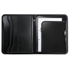 Папка на молнии А4, 2 отделения, Calligrata, 350×282×33 мм, пластик, 4 кармана, бизнес-класс, черная - Фото 3
