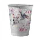 Набор бумажных стаканов «Кролики», (пастель), 6 штук, 250 мл - фото 1067884