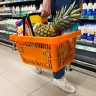 Корзина покупательская пластиковая 20 л, цвет оранжевый - Фото 3