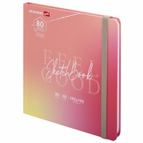 

Скетчбук 80г/м 195х195 мм BRAUBERG ART DEBUT 80л, белая бумага 114583