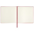 Скетчбук 140г/м 200*200 мм BRAUBERG ART CLASSIC 80л, кожзам, кремовая бумага, красный 113195 - Фото 5