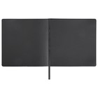 Скетчбук черная бумага 140г/м 200*200 мм BRAUBERG ART CLASSIC 80л, кожзам 113204 - Фото 6