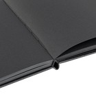 Скетчбук черная бумага 140г/м 200*200 мм BRAUBERG ART CLASSIC 80л, кожзам 113204 - Фото 7