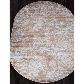 Ковёр овальный Merinos Miranda, размер 100x200 см, цвет dark beige