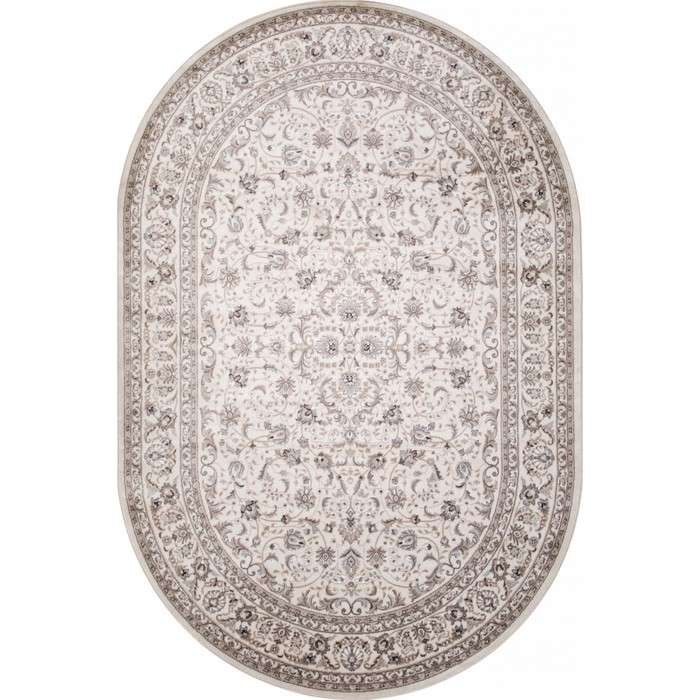 Ковёр овальный Merinos Valencia Deluxe, размер 100×200 см, бежевый