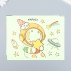 Наклейка пластик светится в темноте на выключатель "Космонавт со звёздочкой" 15,5х20 см 9364404 - фото 16868264