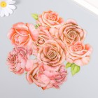 Наклейки для творчества "Розовые розы" набор 10 шт 0,2х8,5х13,3 см - фото 319818302