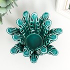 Подсвечник керамика на 1 свечу "Руккола" d-4,2 см зелёный 14х13х9 см - фото 22042424