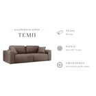 Раздвижной диван «Темп», механизм еврокнижка, велюр, цвет коричневый - Фото 7