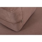 Диван п - образный большой «Виват», механизм еврокнижка, обивка велюр, коричневый - Фото 4