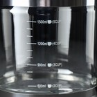 Чайник стеклянный заварочный «Кессель», 1,2 л, с металлическим ситом, цвет чёрный - Фото 5