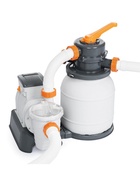 Бассейн каркасный Bestway Hydrium 561CU, 488×132 см, песчаный фильтр-насос, лестница, скиммер, тент, подстилка, круглый - фото 34252034