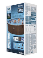 Бассейн каркасный Bestway Hydrium 561CS, 549×132 см, песочный фильтр-насос, лестница, скиммер, тент, подстилка, круглый 9298727 - фото 4335779