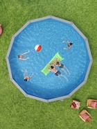 Бассейн каркасный Hydrium, 549×132 см, песочный фильтр-насос, лестница, скиммер, тент, подстилка, дозатор, круглый, 561CS Bestway - фото 68914188