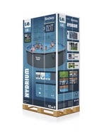 Бассейн каркасный Hydrium, 549×132 см, песочный фильтр-насос, лестница, скиммер, тент, подстилка, дозатор, круглый, 561CS Bestway - Фото 22