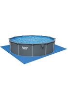 Бассейн каркасный Hydrium, 549×132 см, песочный фильтр-насос, лестница, скиммер, тент, подстилка, дозатор, круглый, 561CS Bestway - Фото 4