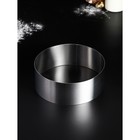 Форма для выпечки, профессиональная «Круг», d-22, h-8,5 см, сталь 1 мм - Фото 2