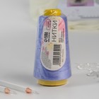 Нитки 40/2, 2700 м, сиреневые - Фото 3