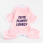 Костюм для животных розовый, XS (ДС 27, ОШ 23-27, ОГ 41-45) - фото 24365574