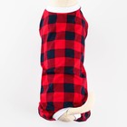 Костюм для животных красно-черный в клетку, S (ДС 31, ОШ 32-34, ОГ 47-51) - фото 24448878