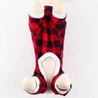 Костюм для животных красно-черный в клетку, S (ДС 31, ОШ 32-34, ОГ 47-51) - фото 24448879