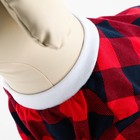 Комбинезон для животных красно-черный в клетку, L (ДС 39, ОШ 36-38, ОГ 60-62) 9345576