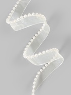 Лента декоративная с бусинами, 12 мм, 4.5±0.5 м, цвет слоновая кость №08 - Фото 2