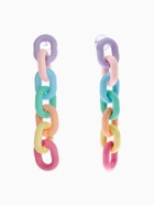 Серьги матовые «Цепь», пластик, разноцветные - Фото 1