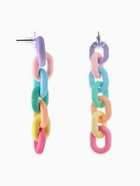 Серьги матовые «Цепь», пластик, разноцветные - Фото 2