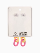 Серьги матовые «Цепь», пластик, разноцветные - Фото 5