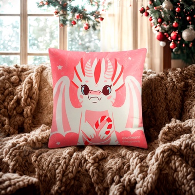 Наволочка декоративная «Этель» «Сказочного праздника» 40×40 см, 100 полиэстер, велюр