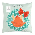 Наволочка декоративная «Этель» Happy holidays 40×40 см, велюр - Фото 6