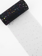 Фатин с разноцветными блёстками, 15 см, 23±1 м, 11±1 г/м², чёрный №40 - Фото 2