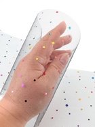 Фатин с разноцветными блёстками, 15 см, 23±1 м, 11±1 г/м², чёрный №40 - Фото 3