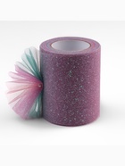 Фатин с глиттером «Радуга», 7.5 см, 9±0.5 м, 11±1 г/м², сиреневый №2 - Фото 2