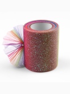 Фатин с глиттером «Радуга», 7.5 см, 9±0.5 м, 11±1 г/м², красный №3 - Фото 2