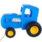 Музыкальная игрушка, синий трактор, на верёвке, свет - Фото 3