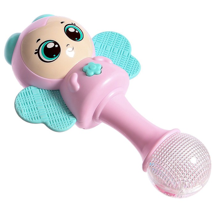 Музыкальная игрушка «Милый малыш», русская озвучка, свет, цвет розовый - фото 1926616956