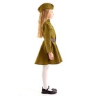 Платье военное для девочки люкс , пилотка, ремень, 8-10 лет, рост 140-152см - Фото 2