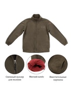 Куртка мужская флисовая, размер XL, размер 50-52 - Фото 4