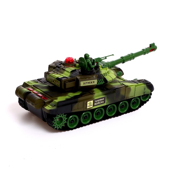 Танковый бой Т90, на радиоуправлении, 2 танка, работают от аккумулятора, свет и звук 60671