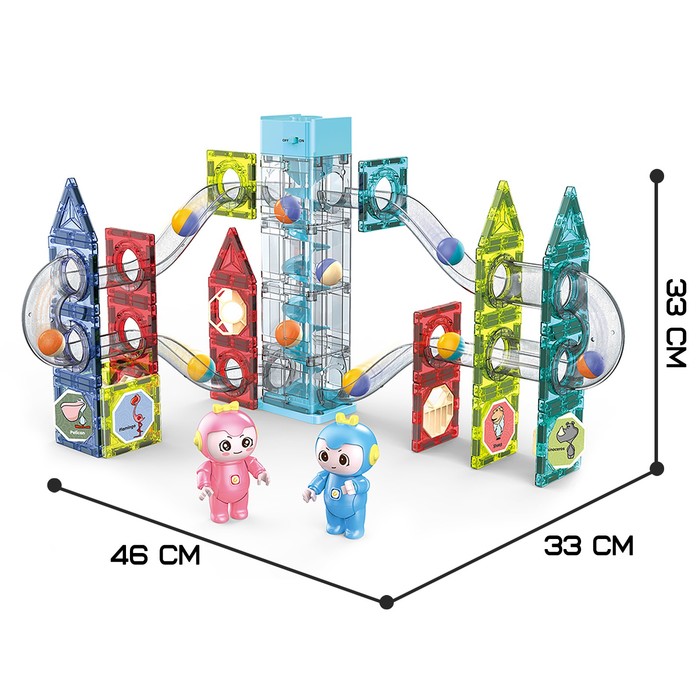 Конструктор магнитный «Марблс», 75 деталей 60687