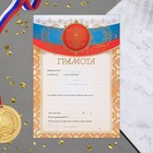Грамота "Символика РФ" триколор, бумага, А4 - фото 108744372