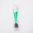 Фужер одноразовый «Конус», 150-180 мл, 6 шт в упаковке, цвет зелёный с чёрной ножкой - Фото 4